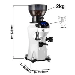Kaffeemühle - Weiß - Touch - 2kg - 356 Watt - 45dB