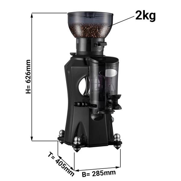 Kaffeemühle Schwarz - 2 Kg - 45 Db 1 Kaffeemühle Schwarz - 2 Kg - 45 Db