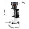 Kaffeemühle - Weiß - 2kg - 356 Watt - 45 DB