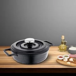 Mini Gußpfanne Mit Gußdeckel - Ø 140 Mm - Höhe 42 Mm -Küchen Verkauf MGDOM Image 1 b37f