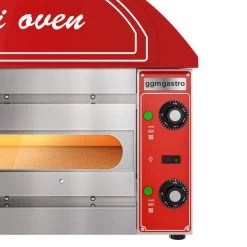 Elektro Mini Pizzaofen - Rot - 1x 34cm - Manuell -Küchen Verkauf MPOI34R 4 6035