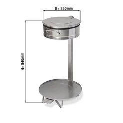 Müllsackhalter Mit Fusspedal - Ø 35 Cm - Edelstahl