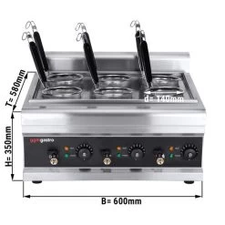 Nudelkocher - Mit 6 Sieben | Pastakocher | Teigwarenkocher