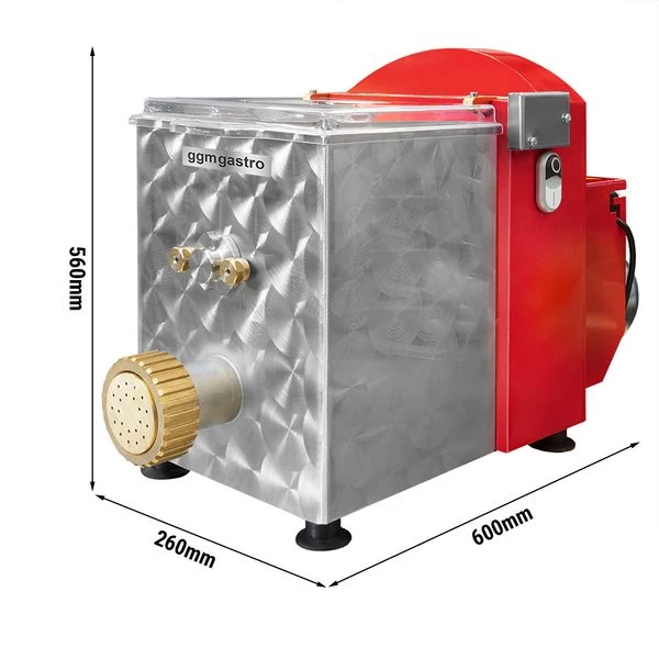 Elektrische Nudelmaschine - 8 Kg/h - 370 Watt 1 Elektrische Nudelmaschine - 8 Kg/h - 370 Watt