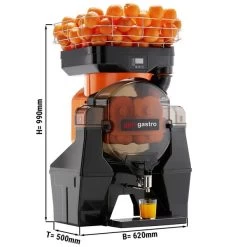 Elektrische Orangenpresse - Orange - Automatische Zufuhr - Inkl. Regulierbarem Ablasshahn