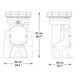 Elektrische Orangenpresse - Silber - Automatische Zufuhr - Inkl. Regulierbarem Ablasshahn -Küchen Verkauf OFZ detail drawing a6df 1
