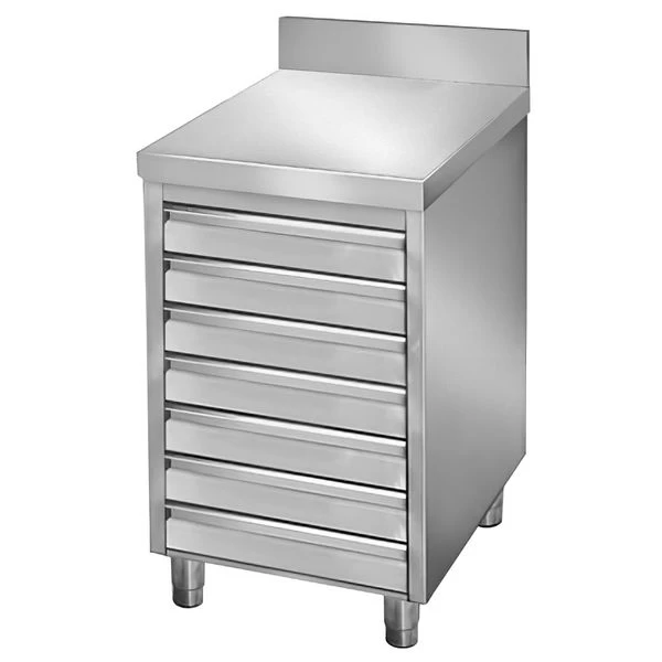 Schubladenschrank PREMIUM Mit 7 Schubladen Für Pizzateigbällchen & Aufkantung - 500x700mm 2 Schubladenschrank PREMIUM Mit 7 Schubladen Für Pizzateigbällchen & Aufkantung - 500x700mm – Bild 2