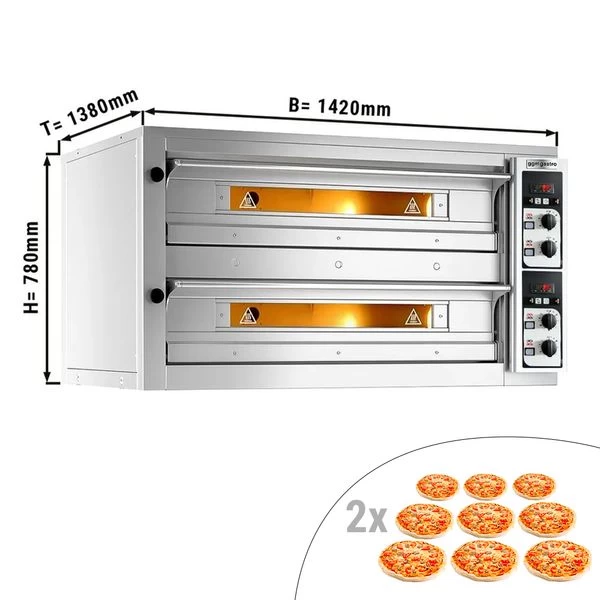 Elektro Pizzaofen - 9+9x 33cm - Manuell 1 Elektro Pizzaofen - 9+9x 33cm - Manuell