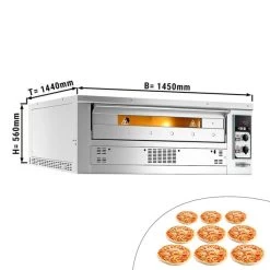Gas Pizzaofen - 9x 33cm - Manuell