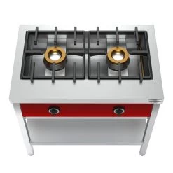 Pfannkuchen-Gasherd - 8 KW - 2 Brenner 5 Pfannkuchen-Gasherd - 8 KW - 2 Brenner -Küchen Verkauf PKGS 2 2 f105