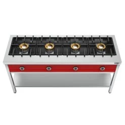 Pfannkuchen-Gasherd - 8 KW - 4 Brenner -Küchen Verkauf PKGS 4 2 b19a