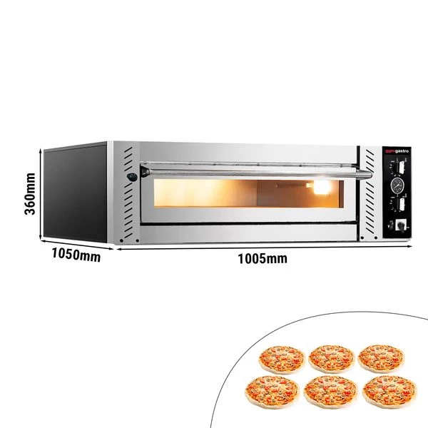 Elektro Pizzaofen - 6x 30cm (Tief) - Manuell 1 Elektro Pizzaofen - 6x 30cm (Tief) - Manuell