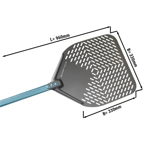 Pizzaschaufel Aus Aluminium - 33 Cm - Perforiert 1 Pizzaschaufel Aus Aluminium - 33 Cm - Perforiert