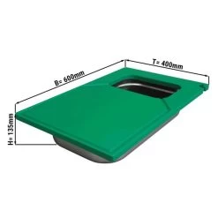 Schneidebrett Mit Abfallbehälter