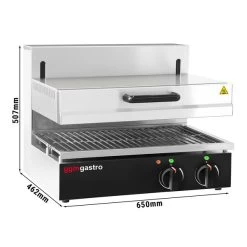 Elektro Pita Ofen/ Salamander SPEZIAL - 4,6 KW - 380 Volt - Höhenverstellbare Heizkörper