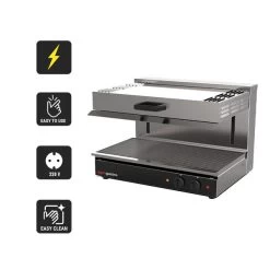 Pita Ofen/ Salamander SPEZIAL - Mit Höhenverstellbarem Heizkörper - 0,65 M - Überbackgerät - Toaster -Küchen Verkauf SMI65 icons b241 1