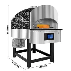 Gas Steinpizzaofen - 9x 30cm - Digital - Rotierend