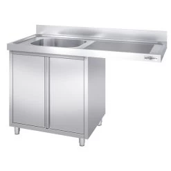 Spülmaschinen Spülschrank - 1400x600mm - Mit 1 Becken Links -Küchen Verkauf SSK147SBL1 1 aa26