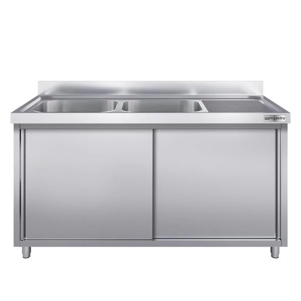 Spülschrank PREMIUM - 1800x600mm - Mit 2 Becken Links 3 Spülschrank PREMIUM - 1800x600mm - Mit 2 Becken Links – Bild 3