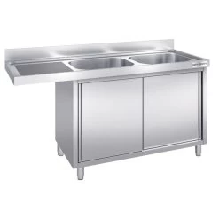 Spülmaschinen Spülschrank - 2000x600mm - Mit 2 Becken Rechts -Küchen Verkauf SSK206SBR12 1 8078