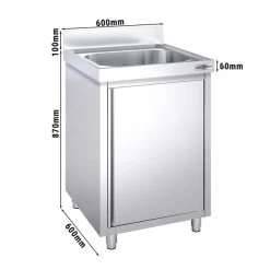 Spülschrank PREMIUM - 600x600mm - Mit 1 Becken
