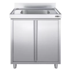 Spülschrank PREMIUM - 800x700mm - Mit 1 Becken -Küchen Verkauf SSK87BM1 1 28ee