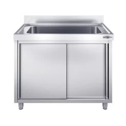 Topfspülschrank - 1000x600mm - Mit 1 Becken -Küchen Verkauf SSR106T1 1 33c1