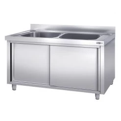 Topfspülschrank - 1600x700mm - Mit 2 Becken -Küchen Verkauf SSR167T2 2 0cf5