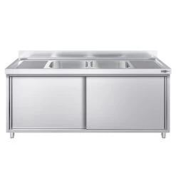 Spülschrank PREMIUM - 1800x600mm - Mit 2 Becken Mittig -Küchen Verkauf SSR186BM2 3 ec99