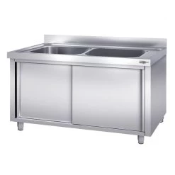 Topfspülschrank - 2000x600mm - Mit 2 Becken 9 Topfspülschrank - 2000x600mm - Mit 2 Becken -Küchen Verkauf SSR206T2 2 ea2c