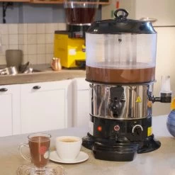 Schokoladenspender / Salep - 9 Liter - Schwarz Silber 19 Schokoladenspender / Salep - 9 Liter - Schwarz Silber -Küchen Verkauf SSRM9S Stock 1140