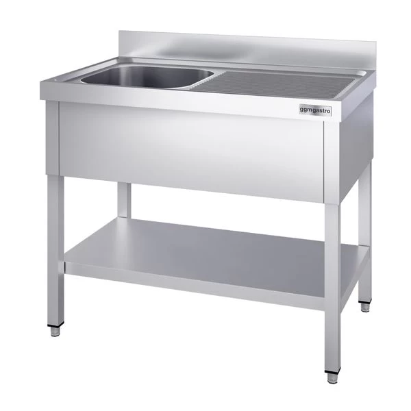 Spültisch PREMIUM - 1200x700mm - Mit Grundboden & 1 Becken Links 4 Spültisch PREMIUM - 1200x700mm - Mit Grundboden & 1 Becken Links – Bild 4