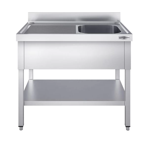 Spültisch PREMIUM - 1400x700mm - Mit Grundboden & 1 Becken Rechts 3 Spültisch PREMIUM - 1400x700mm - Mit Grundboden & 1 Becken Rechts – Bild 3