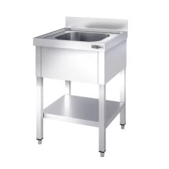 Spültisch PREMIUM - 600x600mm - Mit Grundboden & 1 Becken -Küchen Verkauf STK66BM1 1 141c