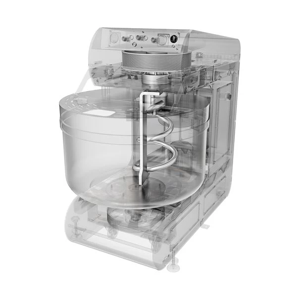Bäckerei-Spiralteigknetmaschine 70 Liter / 40 Kg - 2 Geschwindigkeiten - Mit Festem Kessel - 2 Motoren 6 Bäckerei-Spiralteigknetmaschine 70 Liter / 40 Kg - 2 Geschwindigkeiten - Mit Festem Kessel - 2 Motoren – Bild 6