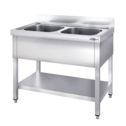 Spültisch PREMIUM - 1200x600mm - Mit Grundboden & 2 Becken Mittig 9 Spültisch PREMIUM - 1200x600mm - Mit Grundboden & 2 Becken Mittig -Küchen Verkauf STR127BsM2 2 f82e