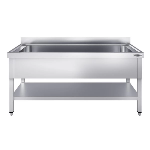 Topfspültisch - 1200x700mm - Mit Grundboden & 1 Becken 3 Topfspültisch - 1200x700mm - Mit Grundboden & 1 Becken – Bild 3