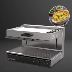 Elektro Pita Ofen/ Salamander SPEZIAL - 3,4 KW - 230 Volt - Höhenverstellbare Heizkörper -Küchen Verkauf Salamander FB 44c1