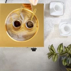 Türkischer Mokkakocher (Közde Türk Kahvesi) - Inkl. Sand -Küchen Verkauf TKKSRM detail inuse 5a21