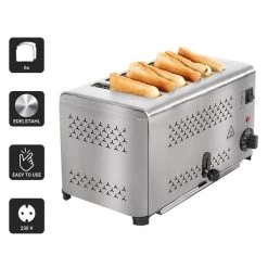 Toaster - Für 6 Scheiben -Küchen Verkauf TOET4 Icons 5293