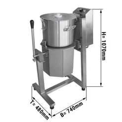 Vegetarischer/ Hummus Cutter - 30 Liter - 3 KW - 400 Volt
