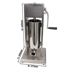 Manueller Wurstfüller - 4,5 Liter - Edelstahl