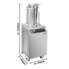Hydraulischer Wurstfüller - 26 Liter - 1,1 KW - Edelstahl