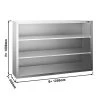 Edelstahl Wandhängeschrank PREMIUM - 1200x400mm - Ohne Schiebetür - 1000mm Hoch