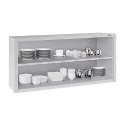 Edelstahl Wandhängeschrank ECO - 1200x400mm - Ohne Schiebetür - 650mm Hoch -Küchen Verkauf WOK124 ECO 2 3f60