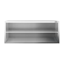Edelstahl Wandhängeschrank PREMIUM - 1800x400mm - Ohne Schiebetür - 650mm Hoch -Küchen Verkauf WOK184 3 354c