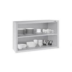 Edelstahl Wandhängeschrank ECO - 800x400mm - Ohne Flügeltür - 650mm Hoch -Küchen Verkauf WOK84 ECO 2 4c37