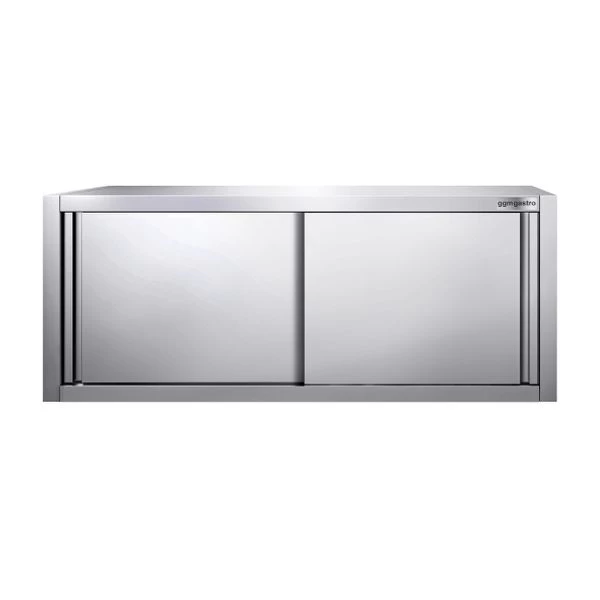 Edelstahl Wandhängeschrank PREMIUM - 1600x400mm - Mit Schiebetür - 650mm Hoch 4 Edelstahl Wandhängeschrank PREMIUM - 1600x400mm - Mit Schiebetür - 650mm Hoch – Bild 4