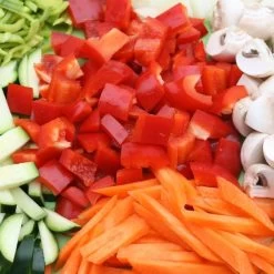 Vegetarischer Cutter - 6 Liter - 1,8 KW - 230 Volt - 986-2470rpm -Küchen Verkauf detail geschnittenes gemuese 1 c213 4