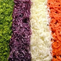 Elektrischer Gemüseschneider - 800 Watt - Inkl. 3 Schneidescheiben -Küchen Verkauf detail shredded vegetables b819 1